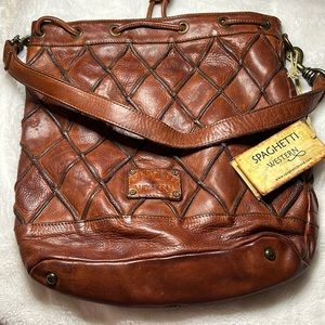 Brown leather purse brand new